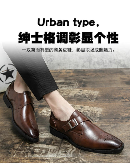 Leather Shoes For Man Loafers Casual Fashion Business Formal Shoes wedding Big Size Designer Shoes High Quality