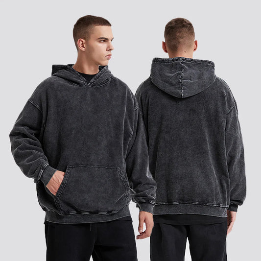 Korn Rock Band World Tour Hoodies Vintage Washed Men's Sweatshirts Cotton Hip Hop Streetwear Hooded Pullover Loose Y2K Tops