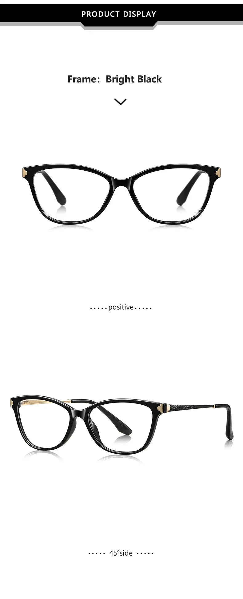 Classic Square Anti Blue Light Blocking Reading Glasses Women Prescription Glasses Computer Lightweight Eyeglasses LS231