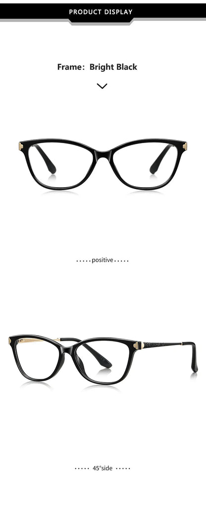 Classic Square Anti Blue Light Blocking Reading Glasses Women Prescription Glasses Computer Lightweight Eyeglasses LS231