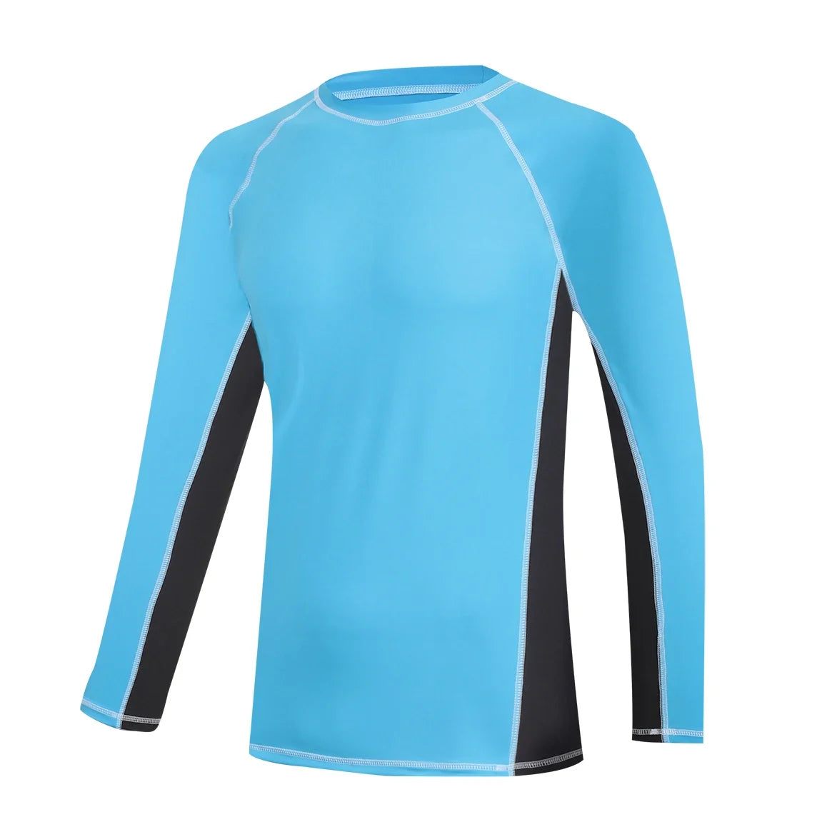 Men's Long Sleeve Swim Shirts Rashguard UPF 50+ UV Sun Protection Shirt Athletic Workout Running Hiking T-Shirt Swimwear