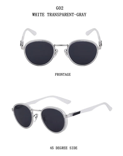 Fashion Oval Sunglasses For Men Luxury Retro Glasses Vintage Sunglasses Women Trendy And Fashionable Gafas De Sol Hombre Okulary
