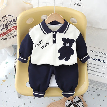 New Autumn Baby Clothes Children Set Boys T-Shirt Pants 2Pcs/Sets Toddler Clothing Infant Fashion Casual Costume Kids Tracksuits