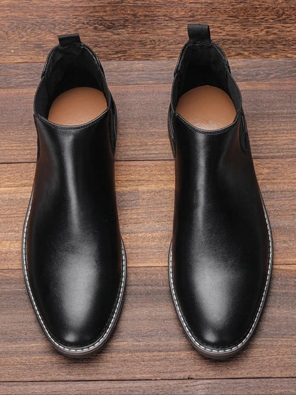 40~46 Chelsea Boots Men 2024 Brand Comfortable Fashion Leather Men Boots