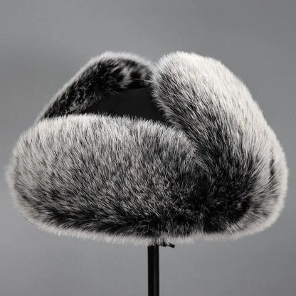 Winter Plush Bomber Hats for Women Men Imitation Faux Fur Russian Ushanka Cap Northeast Cap Unisex Warm Snow Bonnet Earflap Hats