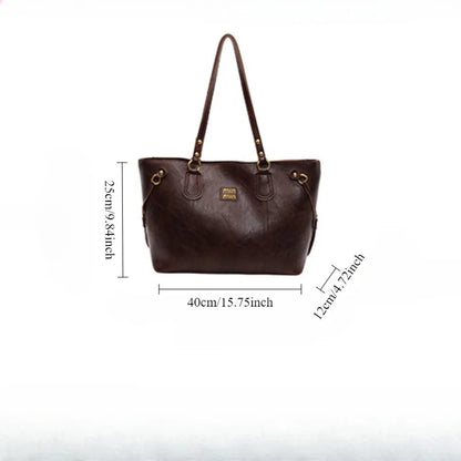 2025 New Light Luxury Niche Popular Large-capacity Commuting Versatile Shoulder Bag Casual High-end Tote Bag Women