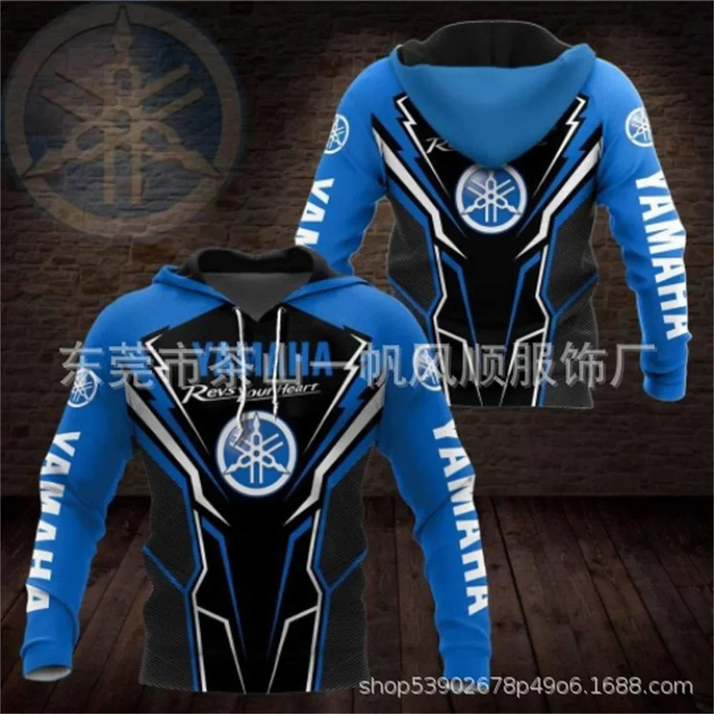 2025 Yamaha Fashion Casual Zipper Hoodie Top 3D Printed Hot Selling Men's and Women's Spring and Autumn Hoodies