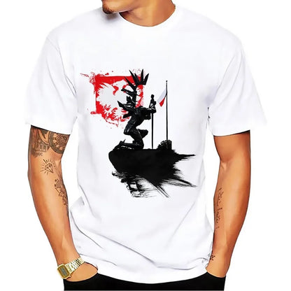 Hussar Artistic knight t shirt men summer new white short sleeve casual homme cool Polish cavalry tshirt unisex