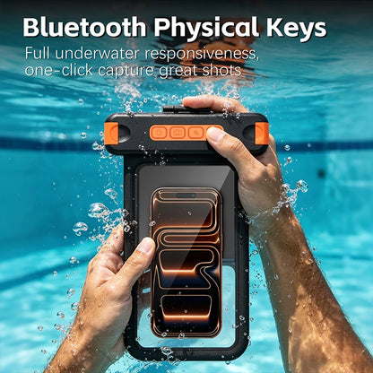 IP68 10M Bluetooth Waterproof Mobile Phone Pouch Underwater Dry Bay Case Outdoor Sports for Swimming Diving Floating