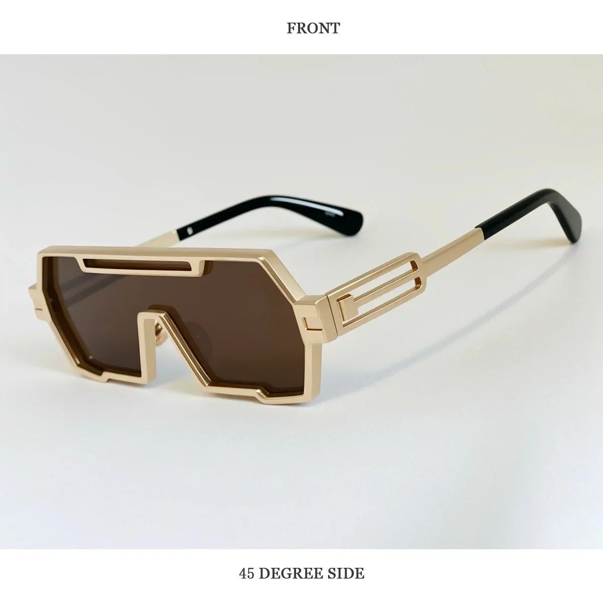 Square Steampunk Sunglasses Women 2026 One Pieces UV400 Protection Sunglass Men Brand Design Fashion Glasses Gafas De Sol Hombre