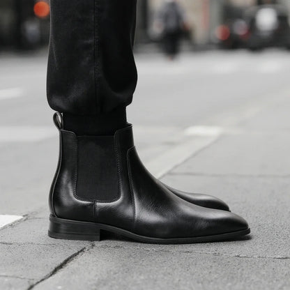 Men Boots Casual 2026 Fashion Brand Comfortable Boots Leather Chelsea boots