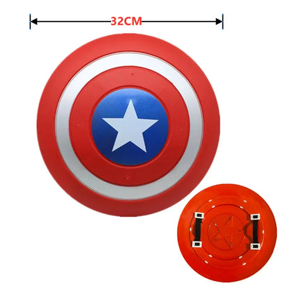 3-12Y Boy's  Costume Superhero Roleplay Onesie School Performance Outfit with Mask and Shield Toy Gift