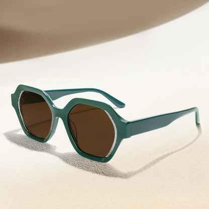Fashion Rhinestone Cat Eye Acetate Sunglasses UV400 Protection Stylish Women's Sun Glasses