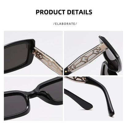 Korean Style Square Sunglasses UV400 Protection Tortoiseshell Shades Fashion Streetwear Men Sun Glasses Eyewear for Women Gafas