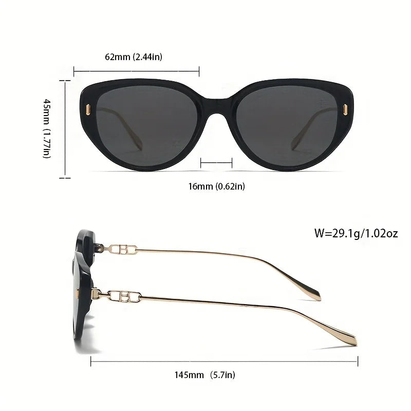 2026 New Vintage Fashion Small Cat Eye Sunglasses Lady Metal Leg Sun Glasses Women Men Retro Luxury Designer UV400 Gafas De Sol