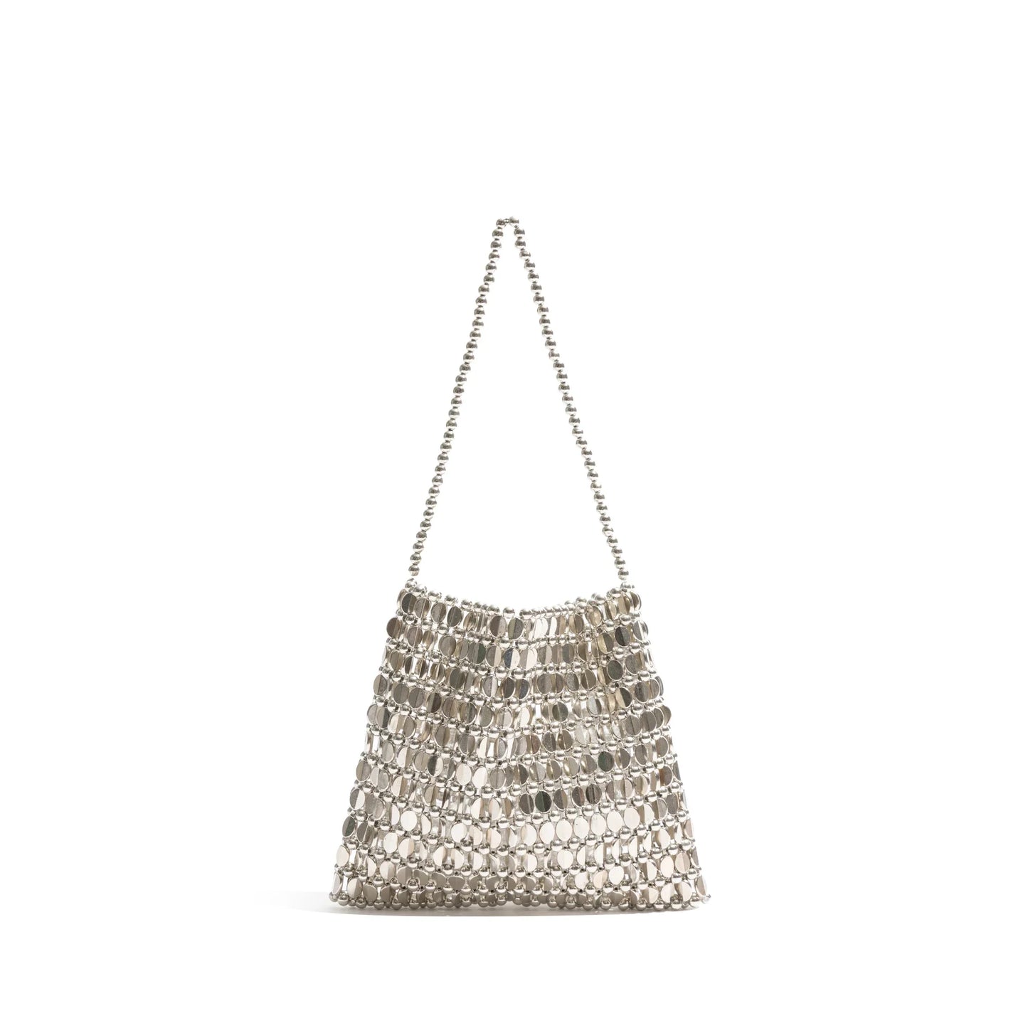 Handmade Bead Bag Bead Glitter Woven Phone Bag Luxury Bags for Women Shiny Sequins Shoulder Crossbody Bag Evening Hobos
