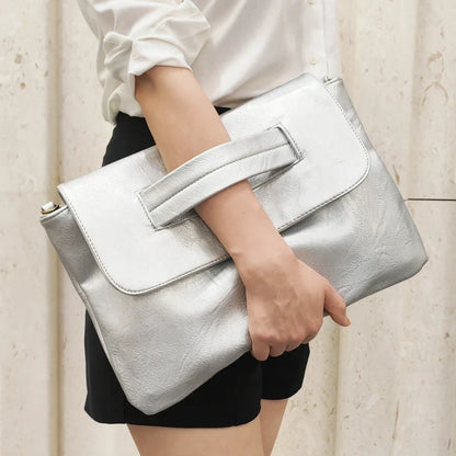 Women Clutches PU leather Crossbody Bags for female Shoulder messenger bag Laptop Bag For Macbook Pouch Bag big Ladies handbag