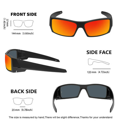 Z87 Polarized Sunglasses Men Women Wrap Around Sport Driving UV400 Retro Vintage Shield Safety Glasses 8231