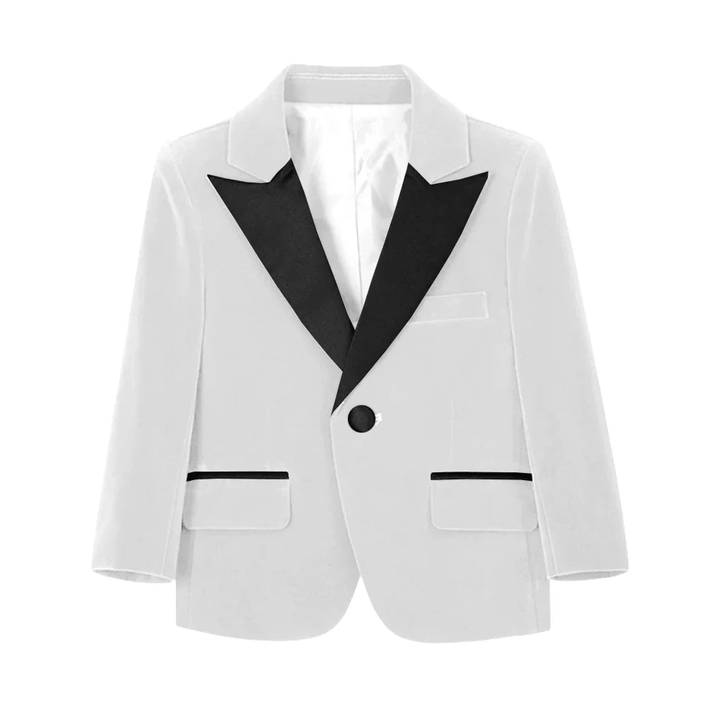 50+ Colors Velvet Suit Blazer for Kids 3-18 Years Children Formal Flannel Suit jacketm Classic Peak Lapel Suit School Uniform