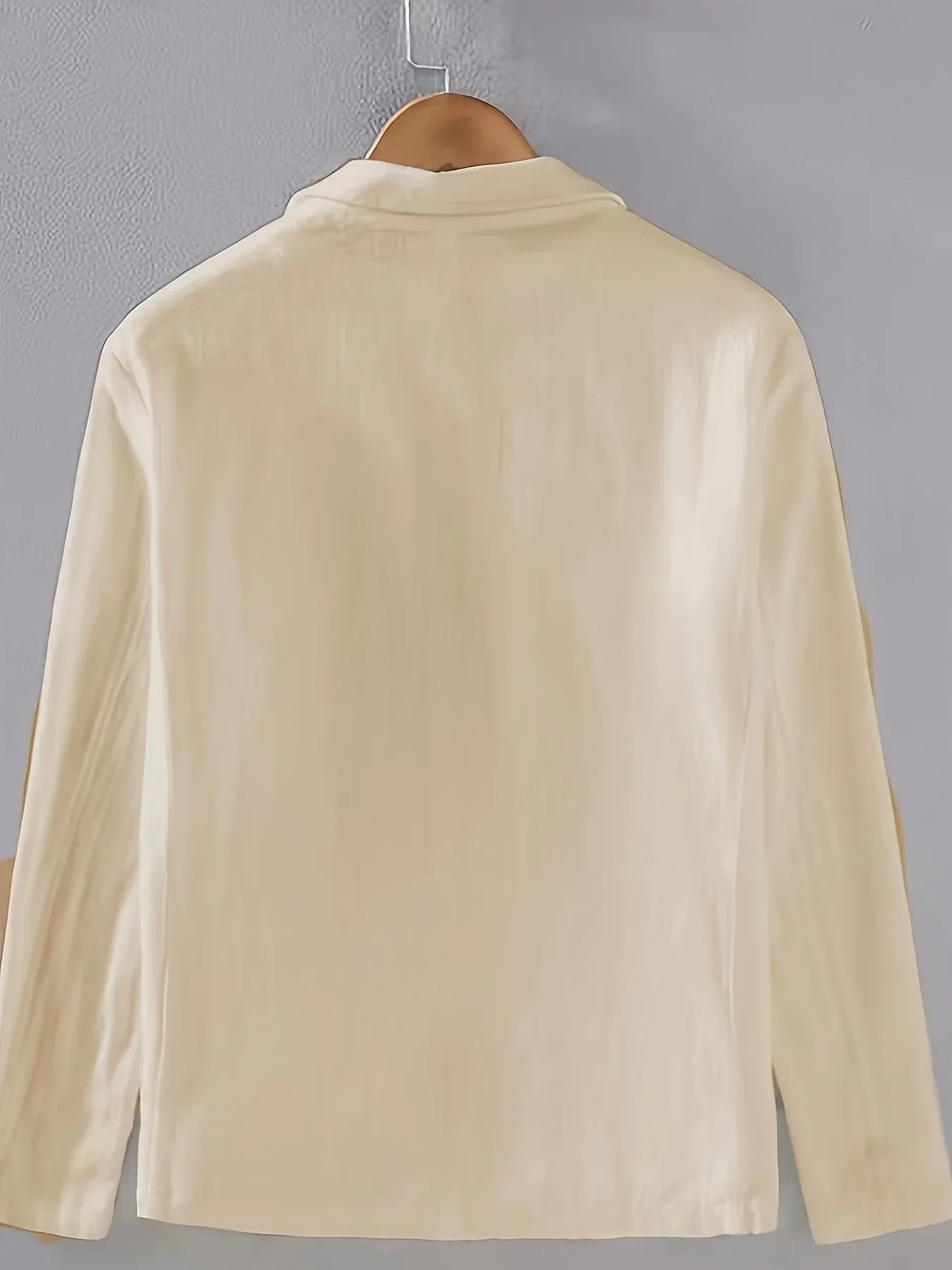 Men's Casual Suit Single-layer Jacket Solid Color Cotton And Linen Casual Fashion Men's Top