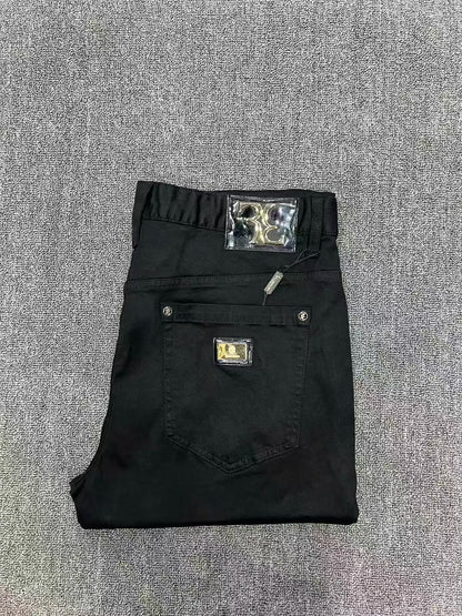 Jeans Men 2026 Spring Summer new fashion Embroidery comfortable elasticity outdoors Big size 34-42 Pants