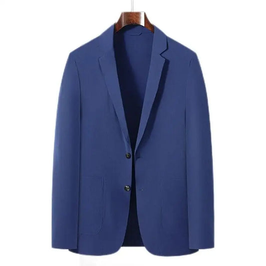 Spring Summer Casual Sunscreen Blazers Men Lightweight Solid Fashion Suit Coat Thin Male Business Single Breasted Blazer Outwear