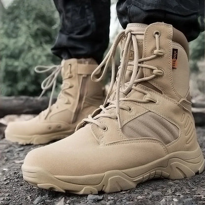 Winter Mens Boots Special Forces Combat High Boots Outdoor Sport Male Shoes Climb Mountains Cross Country Men's Shoes