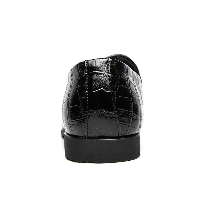 2024 High Quality Casual Leather 38~48 Designer Mens Dress Wedding Black Fashion Office Business Loafers Formal Shoes for Men