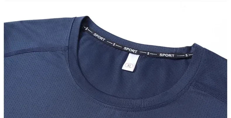 6XL 8XL Large Plus Size Men T Shirts Quick Dry Short Sleeve T Shirt Gym Jerseys Fitness Trainer Running T-Shirt Sportswear
