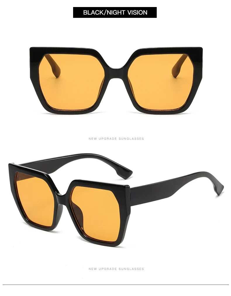 Cycling 8pcs Cateye Sunglasses Sets Women Luxury Minimalist Leopard Pattern Design Retro Polygonal Eyeglasses UV400 Unisex