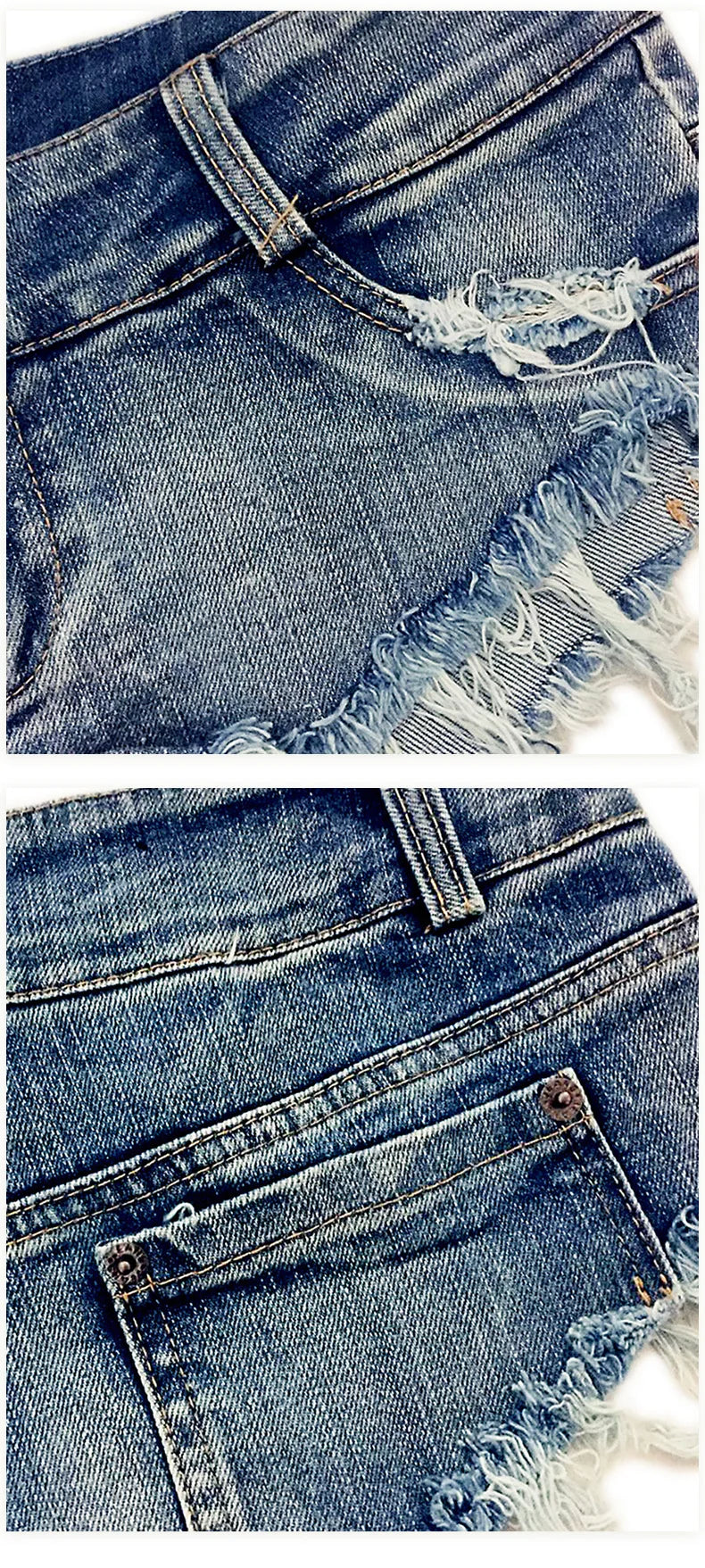 Denim Shorts Women Mini Pants Sexy Low Waist Jeans Slim Fit Hole Pant Button Streetwear Elegant High Street Summer 2025