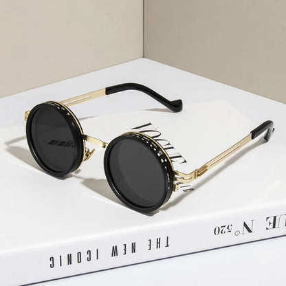Cycling Polarized Round Sunglasses ND9 Adjustable Dimming Sun Glasses Women Retro Punk Style Fishing Eyeglasses Outdoor Shades