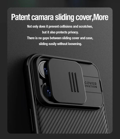 For iPhone 17 Pro Max 16 Pro Max 15 Pro 14 Series with Slide Camera Protector phone Cover  for iPhone 16 Pro 15 Plus