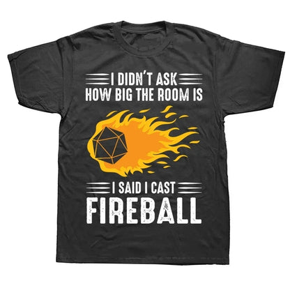 Novelty Dungeon Dragon T Shirts Graphic Streetwear Short Sleeve I Have A Plan D20 Dice Role Playing Game DnD T-shirt Men