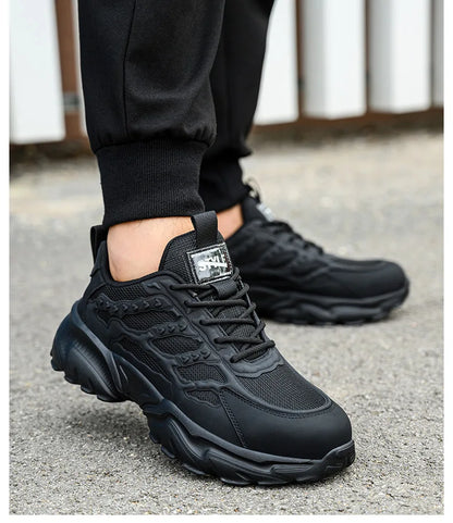 white work shoes lightweight comfortable safety shoes man women work shoes with a steel toe puncture proof safety work sneakers