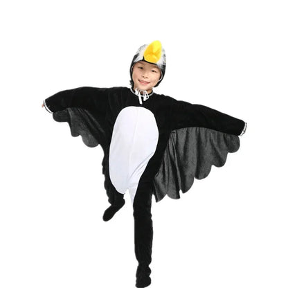 Kids Adults  Animal Bird Oriole Parrot Swallow Eagle Woodpecker Cosplay  Fancy Dress Jumpsuit Costume Gifts Set Halloween
