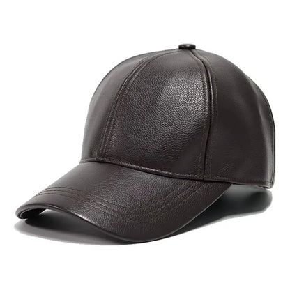 PU Leather Gift Fedoras  for Middle-aged and Elderly Autumn and Winter Outdoor Leisure Gentlemen Jazz Hat for Men Panama Hat