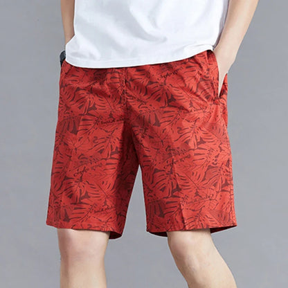 Men's Streetwear Sports Casual Shorts Big Size Loose Fit Knee Pants Man Clothes Fashion Zipper Pockets Drawstring Short Pants