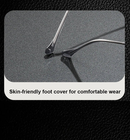 Men's Classic Business Eyeglasses Frames Anti-Blue Light Reading Glasses Myopia Hyperopia Customizable Prescription KE001