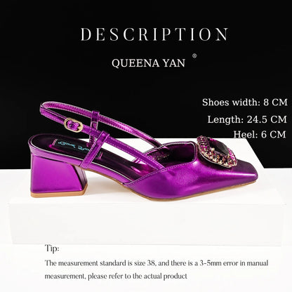 2025 Nigerian Banquet Shoes and Bag Set Fashion Ladies Matching Shoes and Bag High Heels Wedding Party Coffee Color