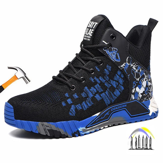 anti-slip work shoes high man safety shoes steel toe cap industrial work boots for women cheap man safety sneakers 48 49 50