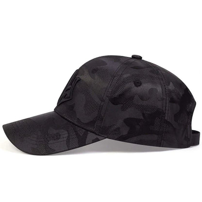 Unisex Letter Embroidery Camouflage Baseball Hats Spring and Autumn Outdoor Adjustable Casual Hats Sunscreen Hat