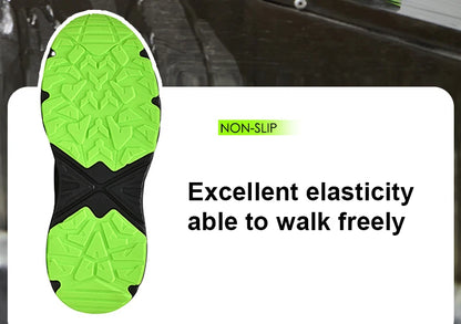 Men Safety Work Shoes Plastic Toe Safety Boots Fashion Lightweight Comfort Working Sneakers Anti-puncture Indestructible Shoes