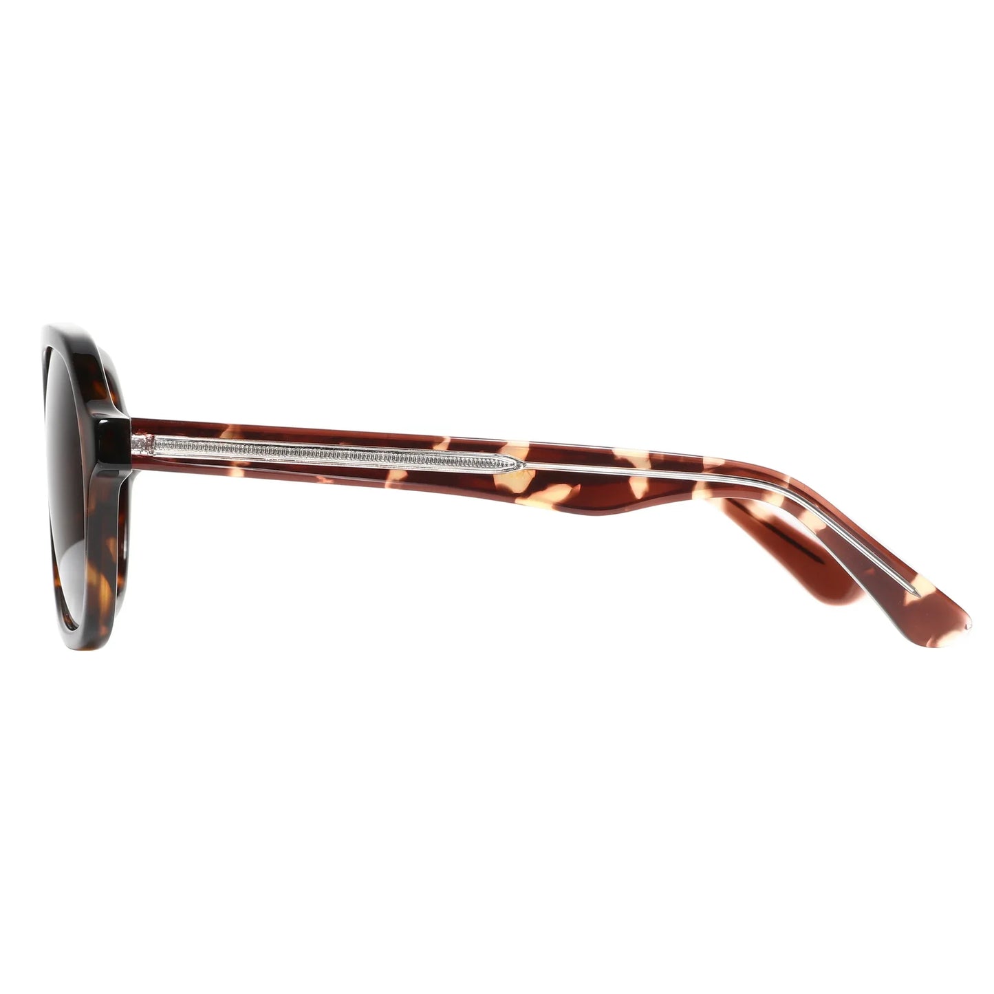 Acetate Pilot Polarized Prescription Sunglasses For Women Double Bridge UV400 Myopia Protection Grade Shade