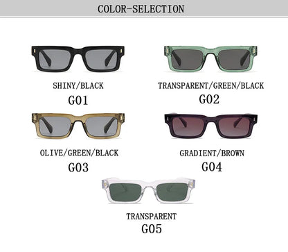 New Square Sunglasses For Men 2024 Small Frame Vintage Sunglasses Women Trendy Retro Fashion Glasses Gafas De Sol Hombre Lunette