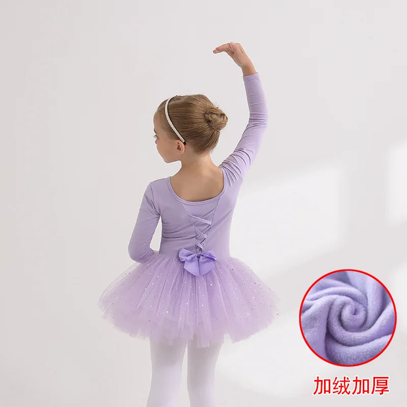 Children's Dance Costume Girl Dress Tutu Outfit Vestido Girls Clothes Ballet Leotard Robe Fille Summer Ballet Skirt Baby Dresses