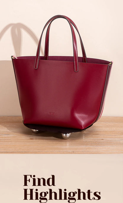 Autumn and Winter Classic Solid Color Retro Handbag, Women's New Large Capacity Tote Bag