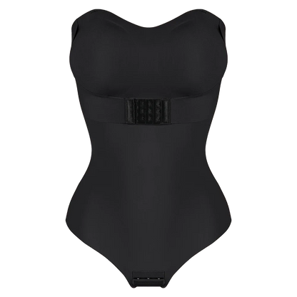 Large Size Strapless Thong Bodysuits Women Belly Control Full Body Shaper Adjustable Bust Removable Push Up Breast Underwear 4XL