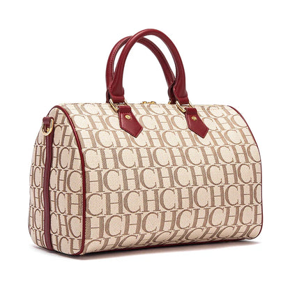 Women's Pillow Bag Autumn/Winter New Collection Letter Handbag Brown Boston Bag