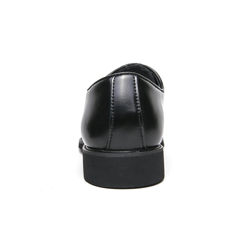 Men's Genuine Leather Dress Shoes Classic Oxford Soft Comfortable Lining Non-Slip Rubber Sole Business Office Formal Occasions